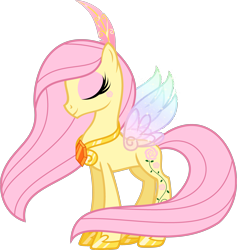 Size: 3542x3730 | Tagged: safe, artist:vanillachama, derpibooru import, queen rosedust, rosedust, flutter pony, g1, feather, g1 to g4, generation leap, jewelry, peytral