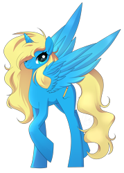 Size: 1948x2720 | Tagged: safe, artist:haydee, derpibooru import, oc, oc only, alicorn, pony, alicorn oc, digital art, simple background, solo, transparent, transparent background