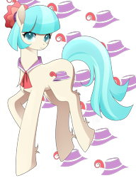 Size: 1975x2575 | Tagged: safe, artist:haydee, derpibooru import, coco pommel, earth pony, pony, female, mare, solo, two toned mane, white coat