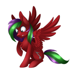 Size: 1765x1718 | Tagged: safe, artist:scarlet-spectrum, derpibooru import, oc, oc only, oc:eighth note, pegasus, pony, commission, looking down, raised hoof, simple background, sitting, solo, transparent background