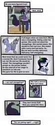 Size: 1445x3270 | Tagged: safe, artist:duop-qoub, derpibooru import, oc, oc only, oc:violet phoenix, anthro, changeling, comic:anomaly11, comic