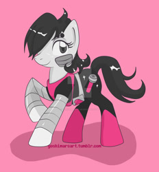 Size: 1024x1102 | Tagged: safe, artist:yoshimarsart, derpibooru import, mettaton, mettaton ex, ponified, solo, undertale, watermark