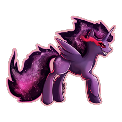 Size: 3000x3000 | Tagged: safe, artist:bean-sprouts, derpibooru import, crossover, gengar, pokémon, ponified, simple background, solo, transparent background