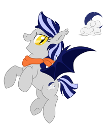 Size: 1051x1200 | Tagged: safe, artist:ruushiicz, derpibooru import, oc, oc only, oc:silver dust, bat pony, pony, solo