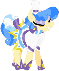 Size: 366x442 | Tagged: safe, artist:shaelynn-t, derpibooru import, sapphire shores, pony, simple background, solo