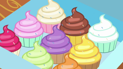 Size: 1280x720 | Tagged: safe, derpibooru import, screencap, 28 pranks later, cupcake, food, no pony