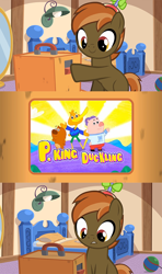 Size: 640x1080 | Tagged: safe, derpibooru import, button mash, button's adventures, button's odd game, meme, p. king duckling