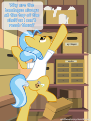 Size: 540x720 | Tagged: safe, artist:adiwan, derpibooru import, doctor fauna, ask the vet pony, solo, this will end in pain