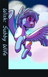 Size: 488x789 | Tagged: safe, artist:princrim, derpibooru import, oc, oc only, oc:wish, pegasus, pony, flying