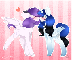 Size: 1918x1632 | Tagged: safe, artist:reimbowkawaii97, derpibooru import, oc, oc only, oc:chrysalis galaxy, oc:soul, pony, female, lesbian, mare