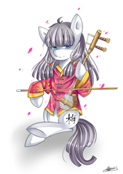 Size: 906x1277 | Tagged: safe, artist:meewin, derpibooru import, oc, oc only, musical instrument, solo