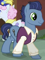 Size: 424x564 | Tagged: safe, derpibooru import, screencap, pearly stitch, pony, made in manehattan, background pony, waxton