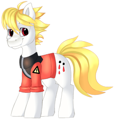 Size: 870x918 | Tagged: safe, artist:prince-lionel, derpibooru import, oc, oc only, oc:echo, earth pony, pony, simple background, solo, transparent background