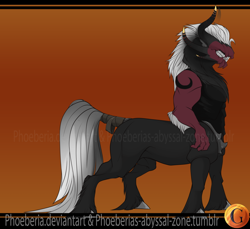 Size: 1024x936 | Tagged: safe, artist:phoeberia, derpibooru import, lord tirek, alternate universe, nightmare fuel, profile, redesign, solo