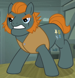 Size: 466x485 | Tagged: safe, derpibooru import, screencap, rogue (character), earth pony, pony, daring don't, clothes, cropped, henchmen, male, sideburns, solo, stallion