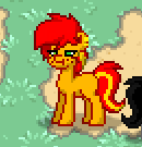 Size: 130x135 | Tagged: safe, derpibooru import, screencap, oc, oc only, oc:smile, pony, :t, blank flank, ear piercing, earring, jewelry, piercing, pony town