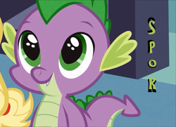 Size: 1405x1019 | Tagged: safe, derpibooru import, spike, dragon, image macro, meme, solo