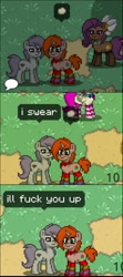 Size: 640x1440 | Tagged: safe, derpibooru import, screencap, oc, oc only, oc:debra rose, pony, clothes, pony town, socks, striped socks, vulgar