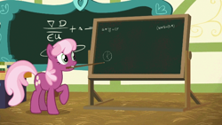 Size: 640x360 | Tagged: safe, derpibooru import, edit, edited screencap, screencap, cheerilee, 28 pranks later, chalkboard, cheerilee's chalkboard, exploitable meme, meme, template