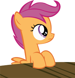 Size: 10954x11462 | Tagged: safe, artist:cyanlightning, derpibooru import, scootaloo, twilight time, .svg available, absurd resolution, simple background, solo, table, transparent background, vector