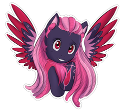 Size: 3150x2760 | Tagged: safe, artist:askbubblelee, oc, oc only, oc:annie horror, pegasus, pony, commission, dreadlocks, female, looking at you, mare, simple background, smiling, spread wings, transparent background, wings