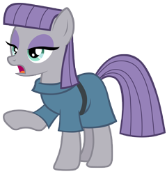 Size: 7000x7300 | Tagged: safe, artist:tardifice, derpibooru import, maud pie, hearthbreakers, absurd resolution, open mouth, raised hoof, simple background, solo, transparent background, vector