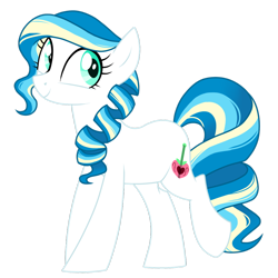 Size: 1024x1026 | Tagged: safe, artist:azure-art-wave, derpibooru import, oc, oc only, oc:ambrosia apple, offspring, parent:coloratura, parent:prince blueblood, simple background, solo, transparent background