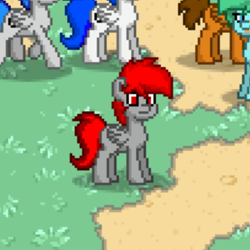 Size: 500x500 | Tagged: safe, derpibooru import, oc, oc only, oc:don, ayy lmao, pixel art, pony town, red