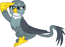 Size: 5000x3609 | Tagged: safe, artist:limedazzle, derpibooru import, gabby, griffon, the fault in our cutie marks, absurd resolution, inkscape, searching, simple background, solo, transparent background, vector