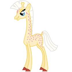 Size: 4000x4000 | Tagged: safe, artist:sunley, derpibooru import, giraffe, g1, g4, creamsicle (g1), g1 to g4, generation leap, simple background, solo, transparent background
