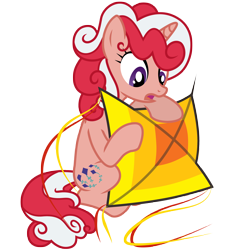 Size: 3000x3000 | Tagged: safe, artist:sunley, derpibooru import, skyflier, pony, unicorn, g1, g4, female, g1 to g4, generation leap, kite, mare, simple background, transparent background