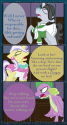 Size: 860x1600 | Tagged: safe, artist:magicandmysterygal, derpibooru import, jet set, spike, upper crust, dragon, comic:long night wild night, comic