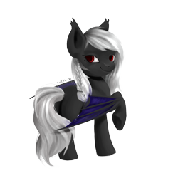 Size: 2000x2000 | Tagged: safe, artist:redember00, derpibooru import, oc, oc only, oc:fractured horizon, bat pony, pony, solo