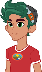 Size: 143x244 | Tagged: safe, derpibooru import, timber spruce, equestria girls, legend of everfree, camp everfree logo, camp everfree outfits, male, smiling