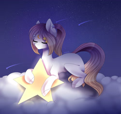 Size: 3888x3649 | Tagged: safe, artist:dreamydoll96, derpibooru import, oc, oc only, shooting star, solo, stars, tangible heavenly object