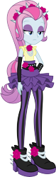 Size: 3000x9435 | Tagged: safe, artist:aqua-pony, derpibooru import, violet blurr, equestria girls, rainbow rocks, absurd resolution, clothes, headband, inkscape, simple background, solo, spikes, transparent background, vector