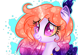 Size: 963x687 | Tagged: safe, artist:frostythepegasus, derpibooru import, oc, oc only, oc:evening blaze, original species, base used, bust, portrait