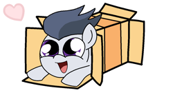 Size: 1182x669 | Tagged: safe, artist:lunaticdawn, derpibooru import, rumble, pony, base used, box, cute, hilarious in hindsight, pony in a box, rumblebetes, solo