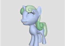 Size: 230x164 | Tagged: safe, artist:grandoldman, derpibooru import, oc, oc only, oc:sweetwater, pony, unicorn, 3d, 3d render, female, filly