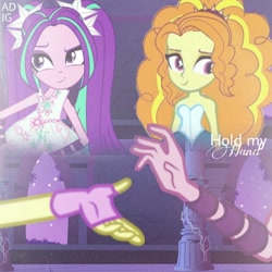 Size: 640x640 | Tagged: safe, derpibooru import, adagio dazzle, aria blaze, equestria girls, adaria, female, lesbian, shipping