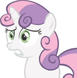 Size: 10699x10919 | Tagged: safe, artist:cyanlightning, derpibooru import, sweetie belle, pony, unicorn, twilight time, absurd resolution, simple background, solo, transparent background, vector, worried