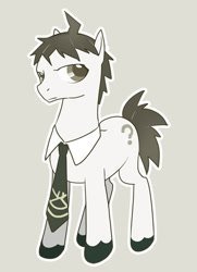 Size: 373x514 | Tagged: safe, artist:牛【仕事募集中】, derpibooru import, oc, oc only, earth pony, pony, danganronpa, danganronpa 2, hajime hinata, pixiv, ponified, solo