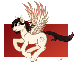 Size: 2820x2368 | Tagged: safe, artist:speed-chaser, derpibooru import, oc, oc only, oc:alissa1010, pegasus, pony, birthday gift, flying, happy, simple background, sketch, solo, transparent background