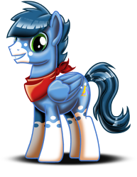 Size: 2550x3300 | Tagged: safe, artist:amalgamzaku, derpibooru import, oc, oc only, oc:mix-up, pegasus, pony, male, solo, stallion