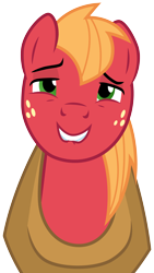 Size: 3000x5312 | Tagged: safe, artist:cloudyglow, derpibooru import, big macintosh, earth pony, pony, .ai available, dungeons and dragons, faic, lip bite, male, simple background, solo, stallion, transparent background, vector