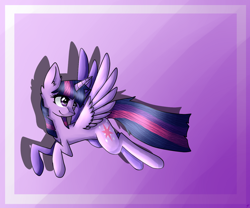 Size: 1132x940 | Tagged: safe, artist:alithecat1989, derpibooru import, twilight sparkle, twilight sparkle (alicorn), alicorn, pony, flying, solo