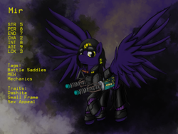 Size: 1600x1200 | Tagged: safe, artist:pantzar, derpibooru import, oc, oc only, oc:mir, fallout equestria