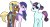 Size: 1704x916 | Tagged: safe, artist:estefania200, derpibooru import, amira, haakim, principal abacus cinch, equestria girls, equestria girls ponified, ponified, simple background, transparent background, vector