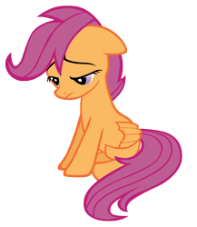 Size: 5000x5766 | Tagged: safe, artist:sirhcx, derpibooru import, scootaloo, absurd resolution, floppy ears, frown, older, sad, solo