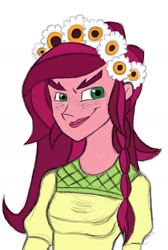 Size: 1264x1884 | Tagged: safe, derpibooru import, gloriosa daisy, equestria girls, legend of everfree, clothes, sketch